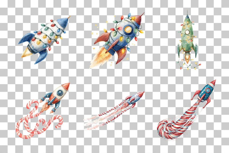Cozy Rocket Clipart Bundle - CraftNest - Digital Crafting and Art