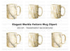 Elegant Marble Texture Clipart Bundle