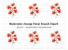 Vibrant Red Blossom Clipart Bundle