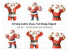 Jolly Santa Clipart Bundle