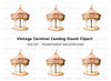 Vintage Circus Carousel Clipart Bundle