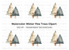 Winter Tree Clipart Bundle