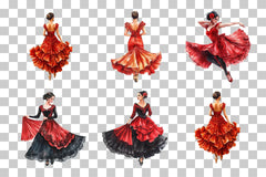 Flamenco Dancer Spanish Woman Clipart Bundle - CraftNest - Digital Crafting and Art