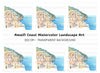 Italian Coastal Village Clipart Bundle