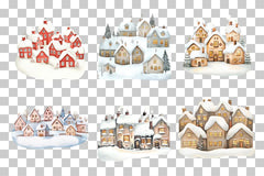 Christmas Village Winter Scene Clipart Bundle - CraftNest - Digital Crafting and Art