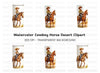 Cowboy Riding Horse Tumbler Clipart Bundle