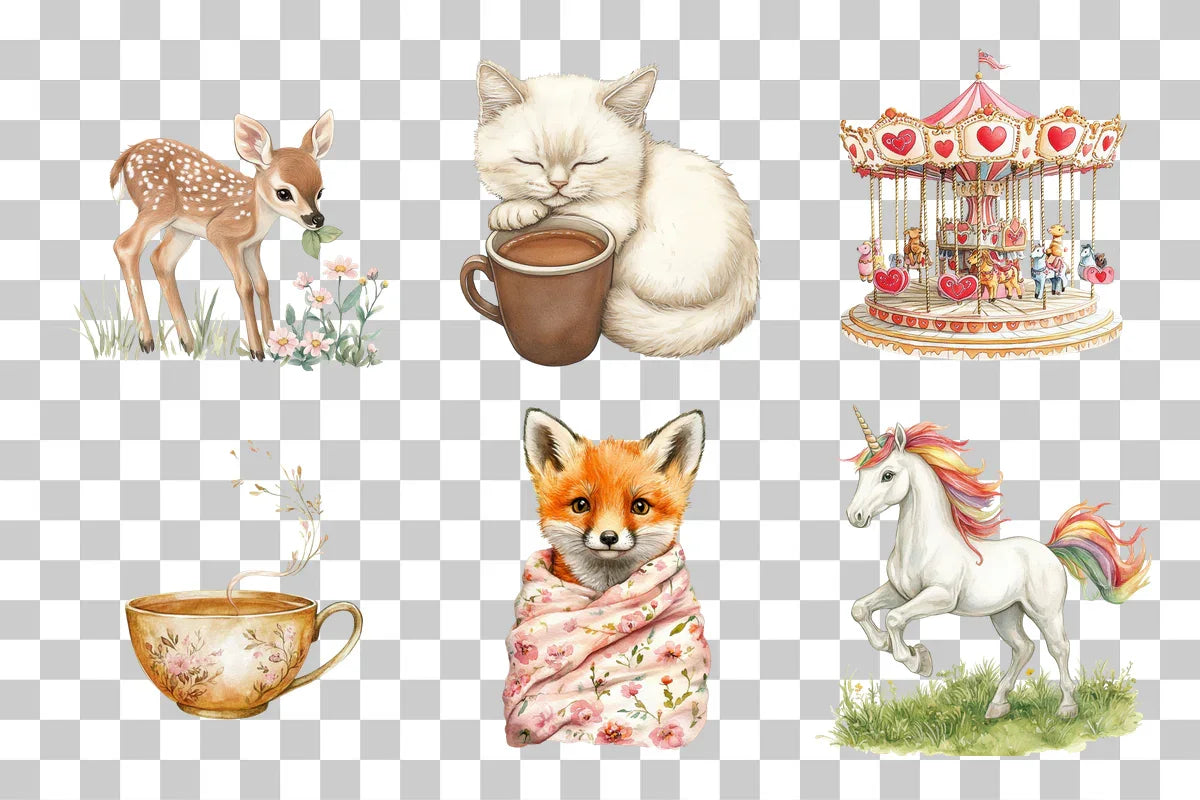 Charming Cozy Elements Clipart Bundle - CraftNest - Digital Crafting and Art