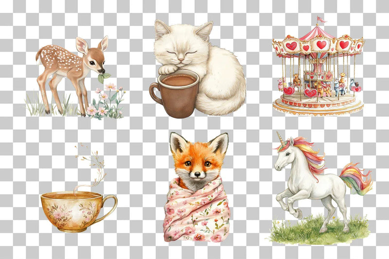 Charming Cozy Elements Clipart Bundle - CraftNest - Digital Crafting and Art