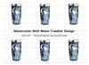 Mystical Wolf Moon Tumbler Clipart Bundle