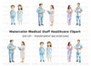 Doctors and Nurses Clipart Bundle