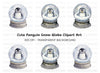 Cute Penguin Snow Globe Clipart Bundle