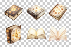 Magical Fantasy Open Book Clipart Bundle - CraftNest - Digital Crafting and Art