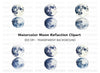 Moon Phases Reflection Clipart Bundle