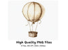 Hot Air Balloon Clipart Bundle