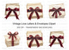Vintage Love Letters Clipart Bundle