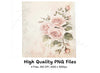 Elegant Pink Rose Clipart Bundle