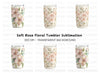 Elegant Floral Tumbler Clipart Bundle