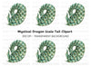 Green Dragon Scales Clipart Bundle