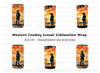 Cowboy Sunset Tumbler Clipart Bundle