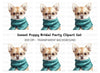 Cute Chihuahua with Glasses Clipart Bundle