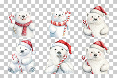 Christmas Bear Clipart Bundle - CraftNest - Digital Crafting and Art