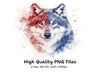 Patriotic Wolf Clipart Bundle
