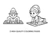 Elf Doing Push Ups Coloring Books