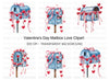 Valentine Mailbox Clipart Bundle