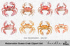 Ocean Crab Clipart Bundle