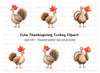 Thanksgiving Turkey Clipart Bundle