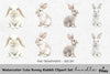 Cute Bunny Rabbit Clipart Bundle