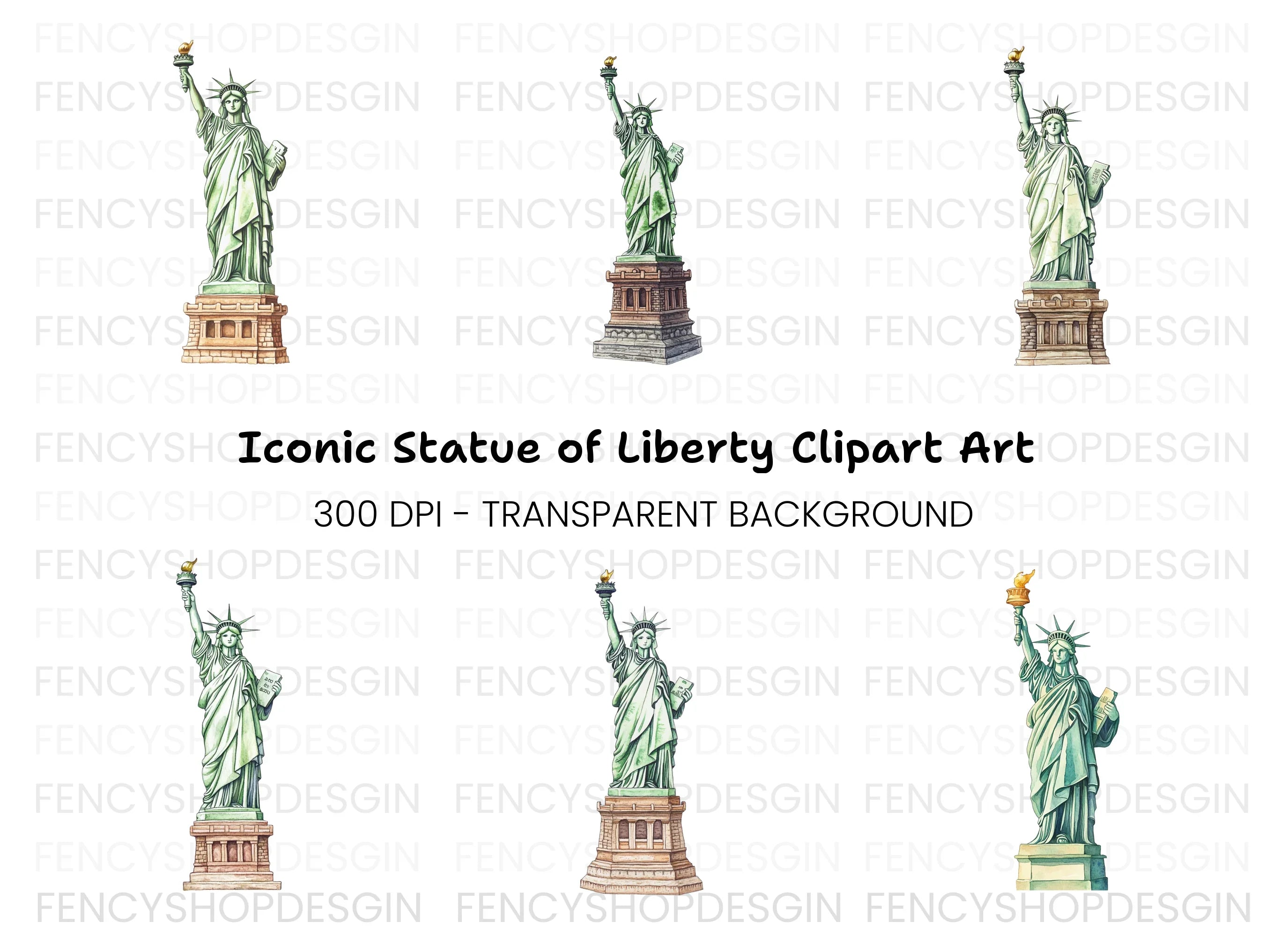 Statue of Liberty Clipart Bundle