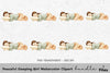 Peaceful Sleeping Girl Clipart Bundle