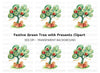 Whimsical Gift Tree Clipart Bundle
