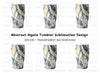 Blue Gold Marble Tumbler Clipart Bundle