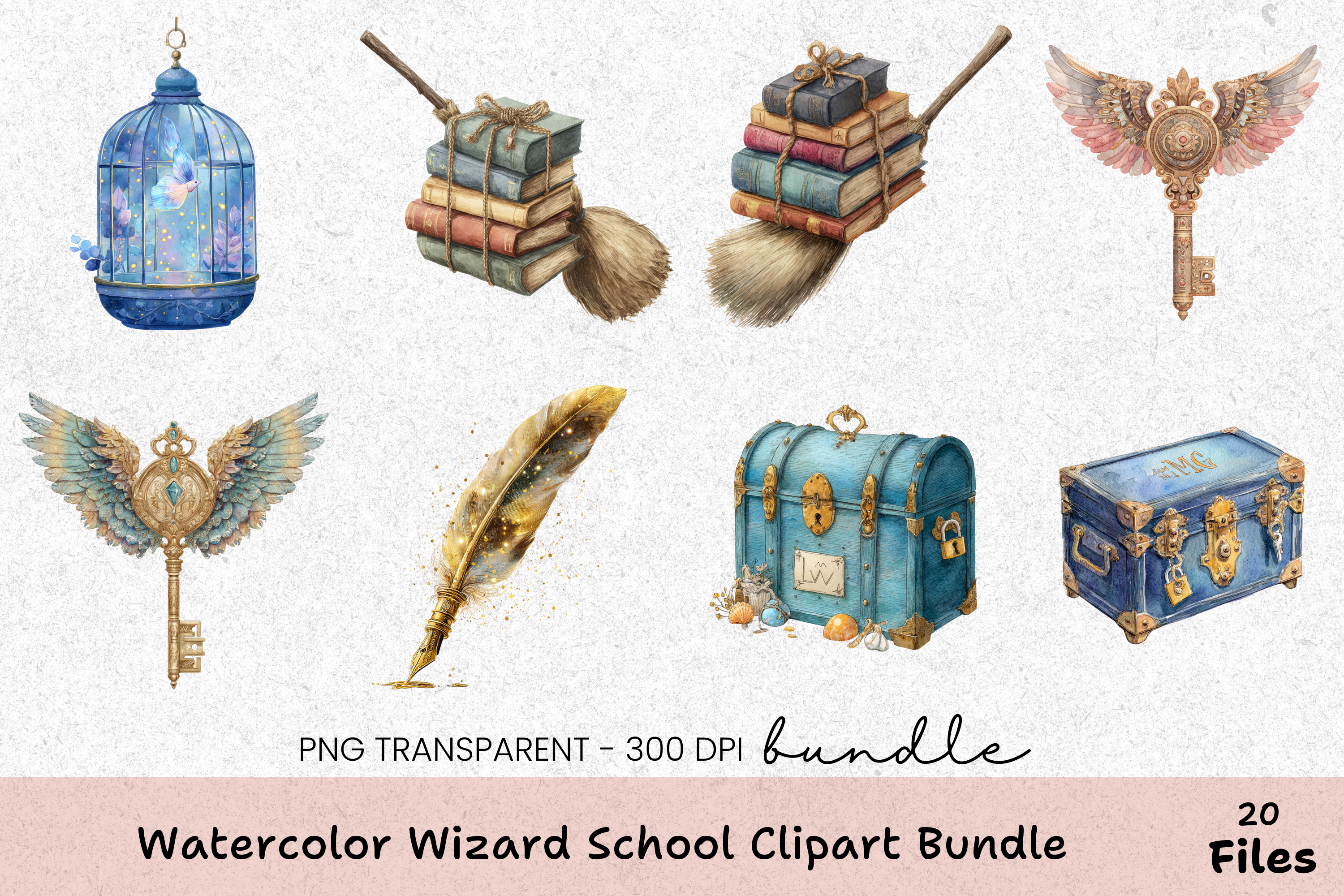 Wizard School Clipart Bundle
