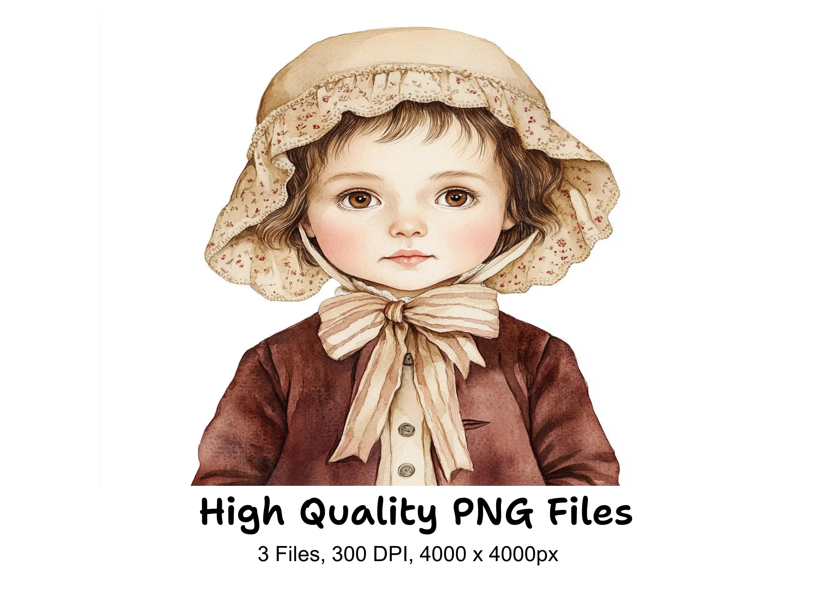Vintage Girls Clipart Bundle