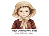 Vintage Girls Clipart Bundle