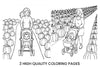 Pumpkin Patch Mom and Baby Coloring Books