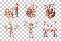 Holiday Elves & Candy Canes Clipart Collection - CraftNest - Digital Crafting and Art