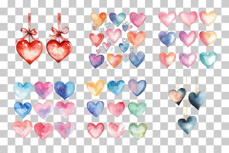Heart Valentine's Day Clipart Bundle - CraftNest - Digital Crafting and Art