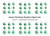 Emerald Christmas Baubles Clipart Bundle