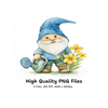 Cute Garden Gnomes Clipart Bundle