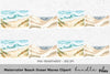 Beach Ocean Waves Clipart Bundle