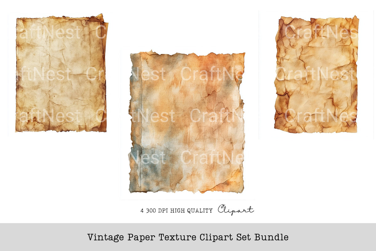 Vintage Texture Clipart Bundle