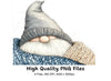 Cozy Winter Gnomes Clipart Bundle
