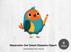 Owl School Elements Clipart Bundle