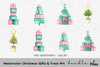 Christmas Gifts Trees Clipart Bundle