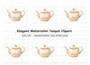 Single Teapot Clipart Bundle