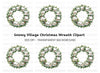 Snowy Village Christmas Wreath Clipart Bundle